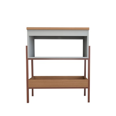 Armário de Banheiro Andaluz 60 Cm 1 Porta 100% Mdf Pistache/Freijó - Panorama Móveis