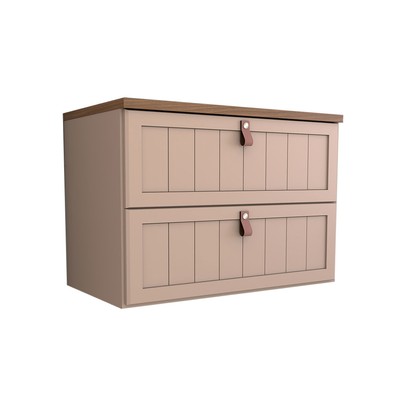 Armário de Banheiro Valencia 80 Cm 1 Porta e 1 Gaveta 100% Mdf Cappuccino/Freijó - Panorama Móveis