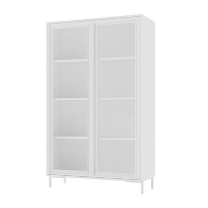 Cristaleira Refresh 2 Portas 3 Prateleiras com Vidro Branco - Brv