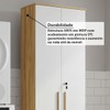 Armário Multiuso Bordo 2 Portas 100% Mdf Amêndoa/Branco - Rio Doce