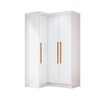 Guarda-Roupa Solteiro Modulado Odisseia Plus 3 Portas Branco - Maxel