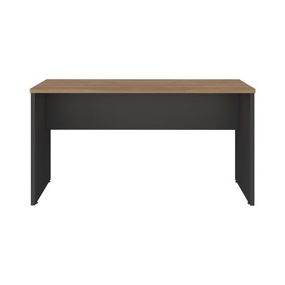 Mesa para Escritório Lineare Nogal/Preto - Artany Móveis