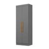 Guarda-Roupa Solteiro Odisseia Plus 2 Portas Onix - Maxel