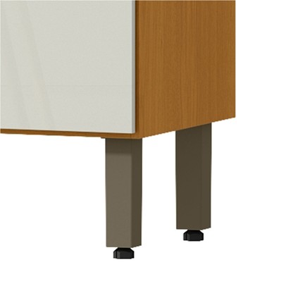 Cozinha Compacta Liz 5 Portas 1 Gaveta Cinamomo/Off White - Mx Móveis