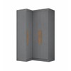 Guarda-Roupa Solteiro Modulado Odisseia Plus 3 Portas Onix - Maxel
