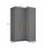 Guarda-Roupa Solteiro Modulado Odisseia Plus 3 Portas Onix - Maxel