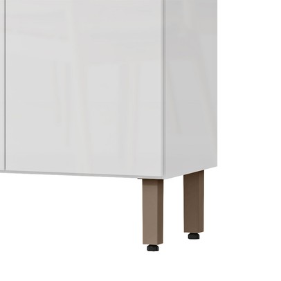 Cozinha Compacta Boreal 5 Portas 2 Gavetas Branco - Mx Móveis