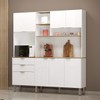 Cozinha Compacta Boreal 5 Portas 2 Gavetas Branco - Mx Móveis