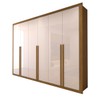 Guarda-Roupa Casal Classic 6 Portas 6 Gavetas 100% Mdf Cinamomo/Off White - Panorama Móveis