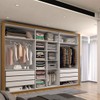 Guarda-Roupa Casal Classic 6 Portas 6 Gavetas 100% Mdf Cinamomo/Off White - Panorama Móveis