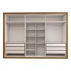 Guarda-Roupa Casal Classic 6 Portas 6 Gavetas 100% Mdf Cinamomo/Off White - Panorama Móveis