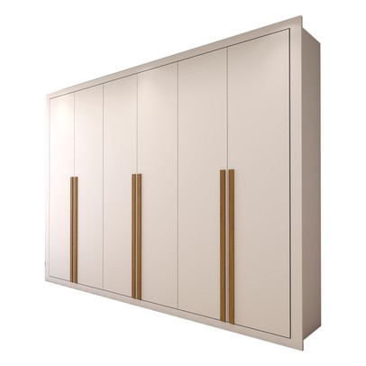 Guarda-Roupa Casal Classic 6 Portas 6 Gavetas 100% Mdf Branco - Panorama Móveis