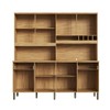 Cozinha Compacta Cabernet Prime 8 Portas 2 Gavetas 100% Mdf Amêndoa/Off White - Rio Doce