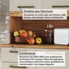 Cozinha Compacta Cabernet Prime 8 Portas 2 Gavetas 100% Mdf Amêndoa/Off White - Rio Doce