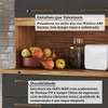 Cozinha Compacta Cabernet Prime 8 Portas 2 Gavetas 100% Mdf Amêndoa/Chumbo - Rio Doce
