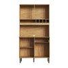 Cozinha Compacta Pinot 4 Portas 1 Gaveta 100% Mdf Amêndoa/Off White - Rio Doce