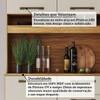 Cozinha Compacta Pinot 4 Portas 1 Gaveta 100% Mdf Amêndoa/Off White - Rio Doce
