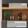 Cozinha Compacta Pinot 4 Portas 1 Gaveta 100% Mdf Chumbo/Amêndoa - Rio Doce