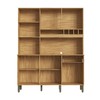 Cozinha Compacta Pinot 6 Portas 1 Gaveta 100% Mdf Amêndoa/Off White - Rio Doce