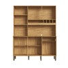 Cozinha Compacta Pinot 6 Portas 1 Gaveta 100% Mdf Amêndoa/Chumbo - Rio Doce