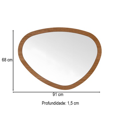 Espelho Orgânico Deco Cinamomo - Artely Móveis