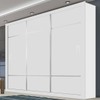 Guarda-Roupa Casal Trevi 3 Portas de Correr 4 Gavetas Nevada - Pnr Móveis