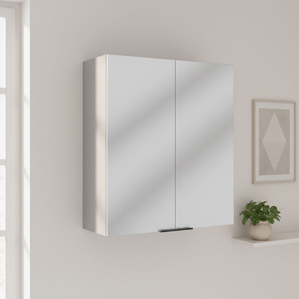 Armário Aéreo Cozinha 80 Cm Lumina 2 Portas Cinza - Telasul