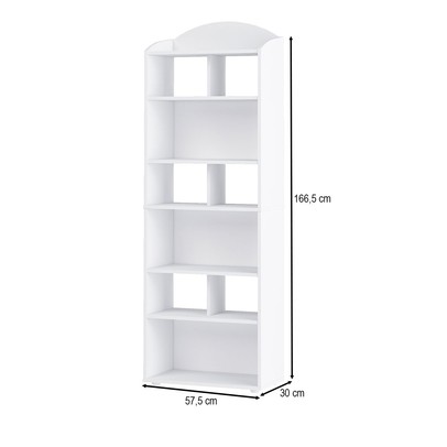 Estante para Livros Arco 10 Nichos Branco - Artely Móveis