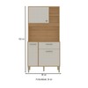 Armário de Cozinha Kits Zen 3 Portas 1 Gaveta Freijó/Soft - Kits Paraná
