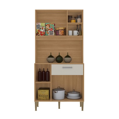 Armário de Cozinha Kits Zen 3 Portas 1 Gaveta Freijó/Soft - Kits Paraná