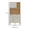 Armário de Cozinha Kits Zen 3 Portas 1 Gaveta Freijó/Soft - Kits Paraná
