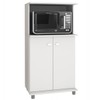 Armário de Cozinha para Forninho e Microondas Branco Bl3307 - Tecno Mobili