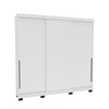 Guarda-Roupa Casal Madrid 3 Portas 4 Gavetas Branco - Politorno
