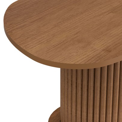 Mesa de Centro Orgânica Prime 100% Mdf Cinamomo - Artely Móveis