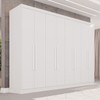 Guarda-Roupa Casal Pinheiro 8 Portas 4 Gavetas Branco - Pnr Móveis
