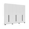 Guarda-Roupa Casal Madrid 6 Portas 4 Gavetas Branco - Politorno
