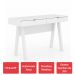 Mesa Escrivaninha 2 Gavetas Branco Me4128 - Tecno Mobili