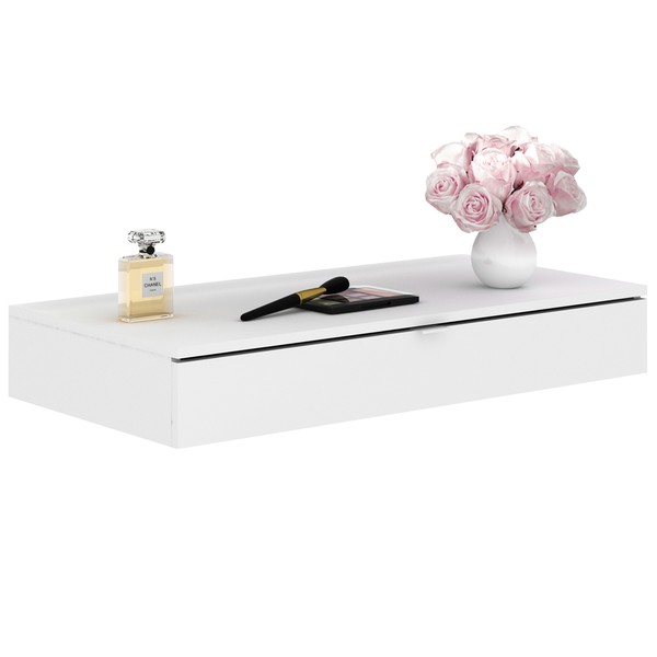 Penteadeira Suspensa 1 Gaveta Branco Pe2004 - Tecno Mobili