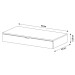 Penteadeira Suspensa 1 Gaveta Branco Pe2004 - Tecno Mobili
