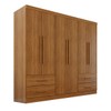Guarda-Roupa Casal Balder Premium 6 Portas 4 Gavetas Cinamomo - Pnr Móveis