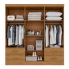 Guarda-Roupa Casal Balder Premium 6 Portas 4 Gavetas Cinamomo - Pnr Móveis