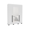 Guarda-Roupa Casal Madrid 4 Portas 4 Gavetas com Espelho Branco - Politorno