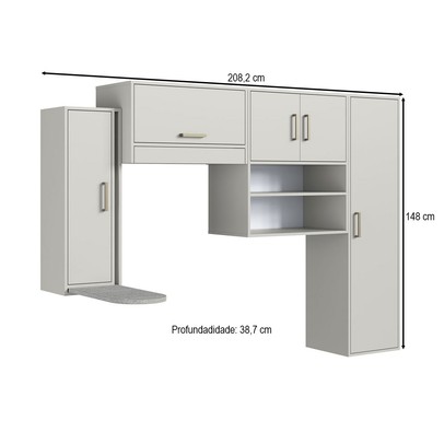 Lavanderia Completa Assis 5 Portas Arenas - Art In Móveis