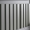 Armário de Banheiro Barra 60 Cm 2 Portas com Espelho 100% Mdf Ripado Cimento - Belizze Móveis
