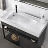 Armário de Banheiro New 80 Cm 2 Gavetas 100% Mdf com Espelho Carbono - Belizze Móveis