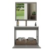 Armário de Banheiro Royal 60 Cm 1 Porta 100% Mdf com Espelho Cimento - Belizze Móveis