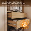 Guarda-Roupa Casal Barcelona 6 Portas 4 Gavetas 100% Mdf Carvalho/Off White - Politorno