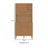 Armário de Cozinha Kits Zen 3 Portas 1 Gaveta Freijó/Caramelo - Kits Paraná