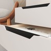 Mesa de Cabeceira Barcelona 3 Gavetas 100% Mdf Carvalho/Off White - Politorno