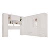 Guarda-Roupa Casal Modulado Andorra 11 Portas 4 Gavetas com Espelho Branco - Pnr Móveis